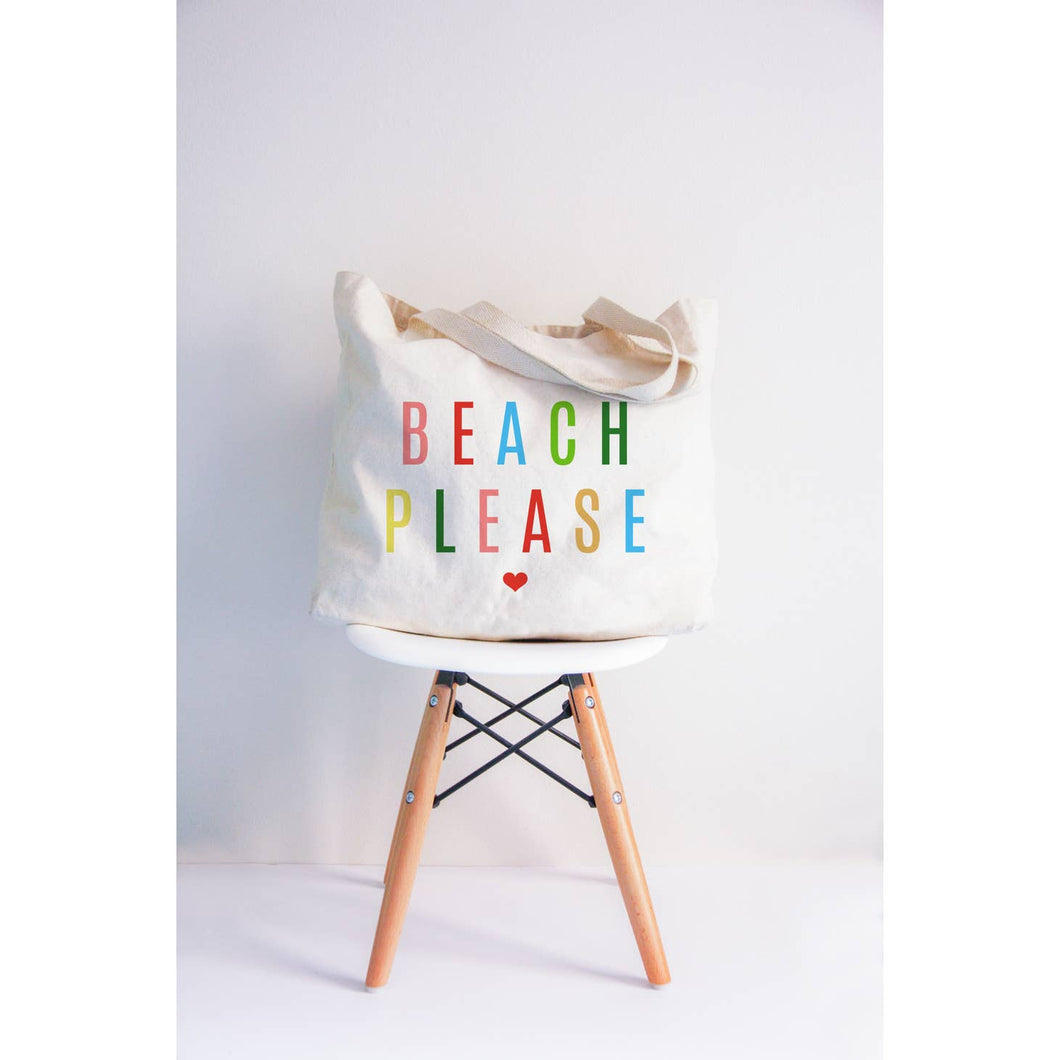 Colorful Beach Please XL Tote Bag