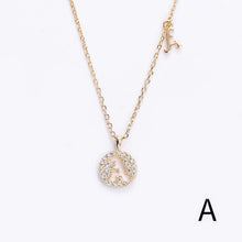 Load image into Gallery viewer, Initial Letter Charm Layered Necklace
