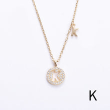 Load image into Gallery viewer, Initial Letter Charm Layered Necklace
