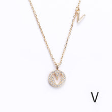 Load image into Gallery viewer, Initial Letter Charm Layered Necklace
