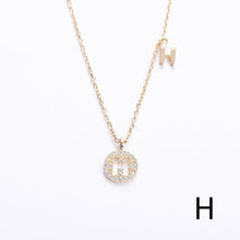 Load image into Gallery viewer, Initial Letter Charm Layered Necklace
