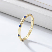 Load image into Gallery viewer, Minimalist Color Gem Stackable Ring
