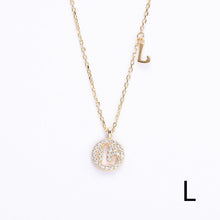 Load image into Gallery viewer, Initial Letter Charm Layered Necklace
