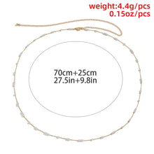 Load image into Gallery viewer, Dainty Beaded Pearl Waist Belly Chain
